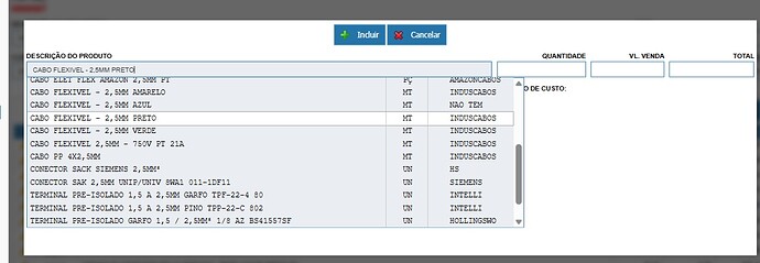 Inserindo um novo registro
