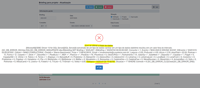 erro_SC9_pegando dt-hora sistema
